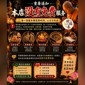 本店没有提供免费服务！
