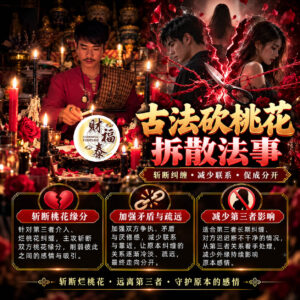 【阿赞年谱｜古法砍桃花拆散法事】