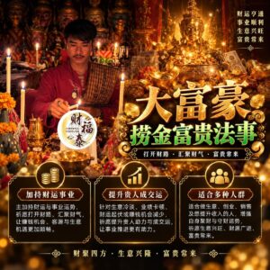 【阿赞年谱｜大富豪捞金富贵法事】