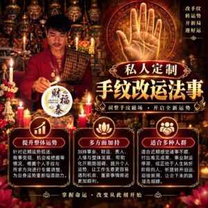 【阿赞年谱｜私人定制手纹改运法事】