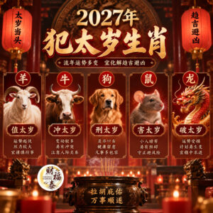 【2027年犯太岁生肖注意】