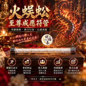 【阿赞年谱｜火蜈蚣至尊成愿符管】
