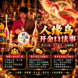 【阿赞年谱｜人缘鸟开金口法事】