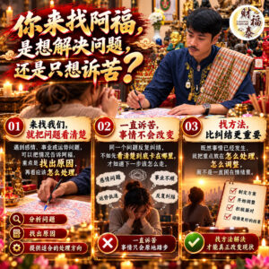 【你来找阿福，是想解决问题，还是只想诉苦】